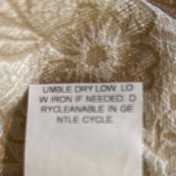 Cream Brocade SZ XXL Lace Print Peplum Top/Jacket Dressy Formal Vintage Inspired - Picture 9 of 9